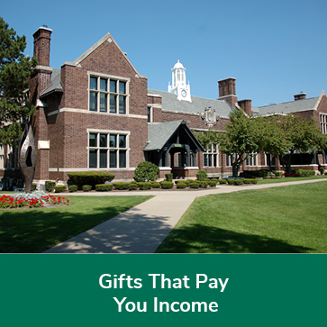A Nichols School building. Links to Gifts That Pay You Income